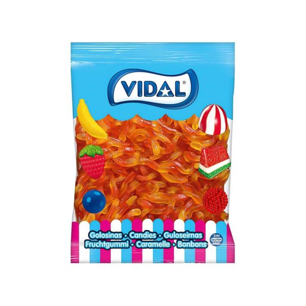 Vidal gusanos bicolor bolsa 250 unidades