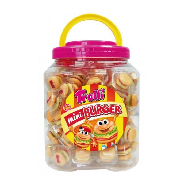 Trolli mini burguer 90 unidades