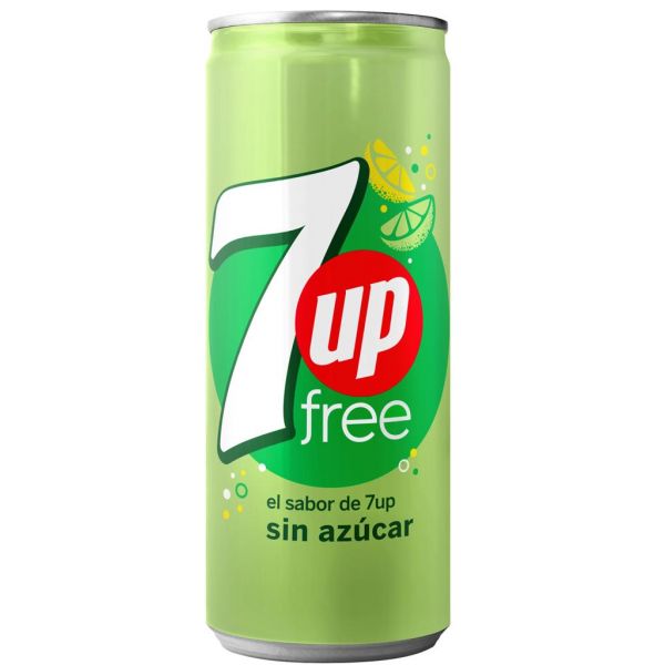 Seven up free lata 33CL