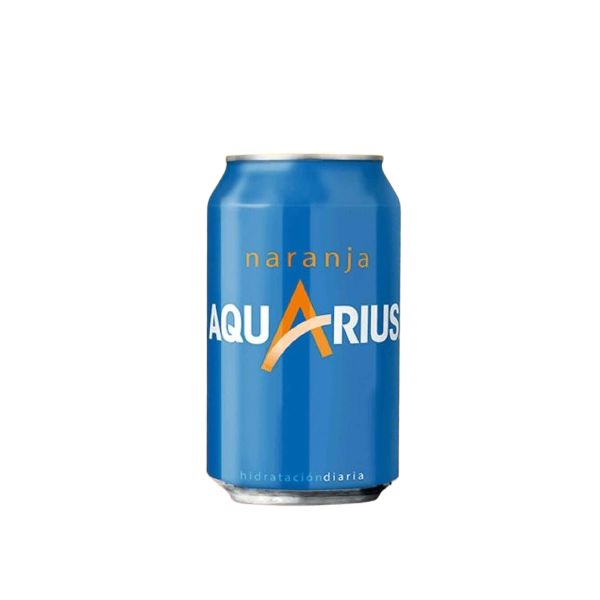 Aquarius lata 33cl naranja