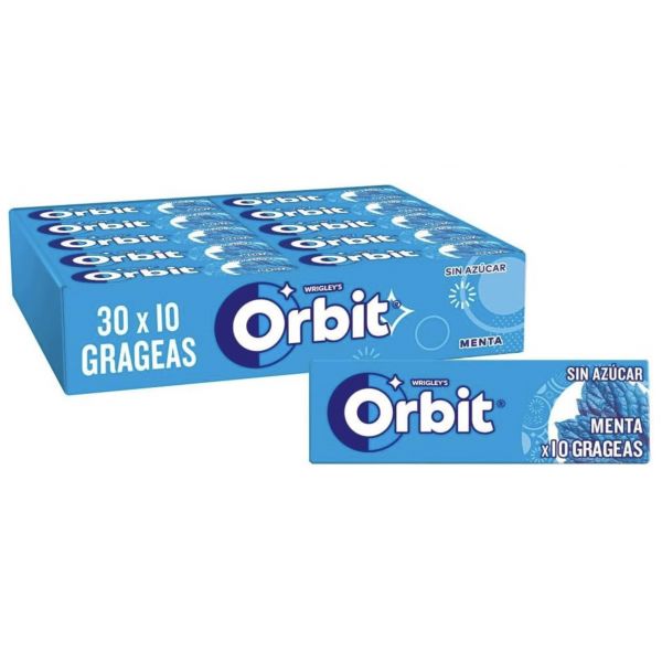 Orbit peppermint grageas 30 unidades menta