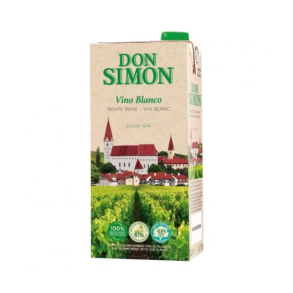 Vino blanco don simon brick 1L