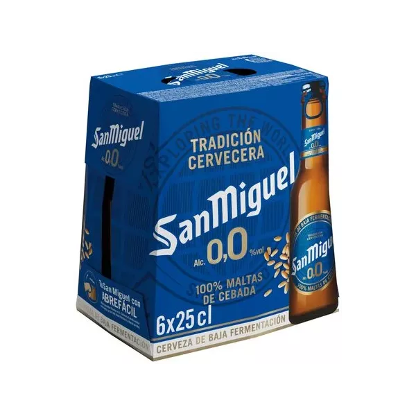 Cerveza san miguel six pack 0,0