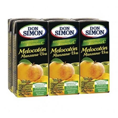 Zumo don simon melocoton 6x200ML