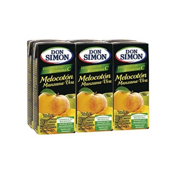 Zumo don simon melocoton 6x200ML