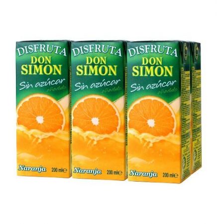 Zumo don simon disfruta naranja 6x200ML