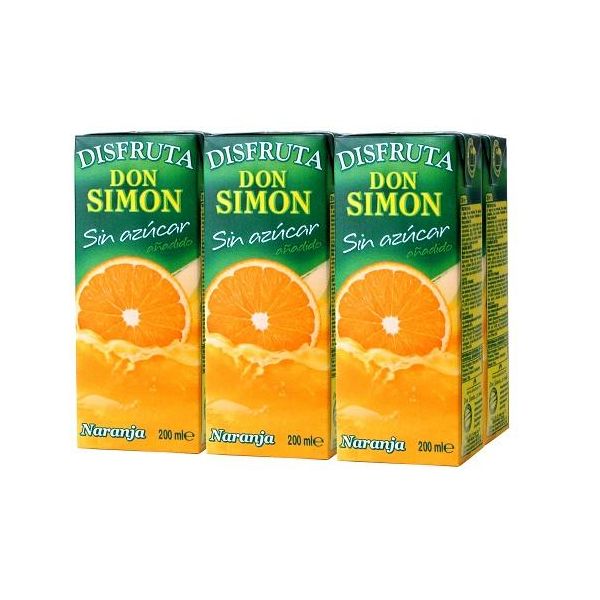 Zumo don simon disfruta naranja 6x200ML