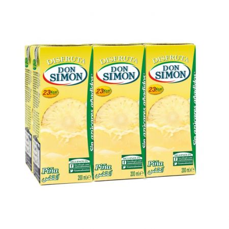 Zumo don simon disfruta piña 6x200ML