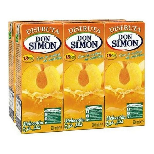 Zumo don simon disfruta melocotón 6x200ML