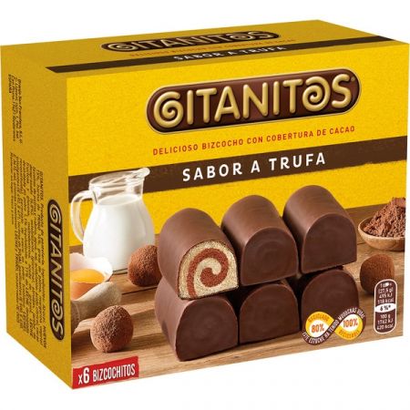 Gitanitos trufa pack 6 unidades. Nutrexpa