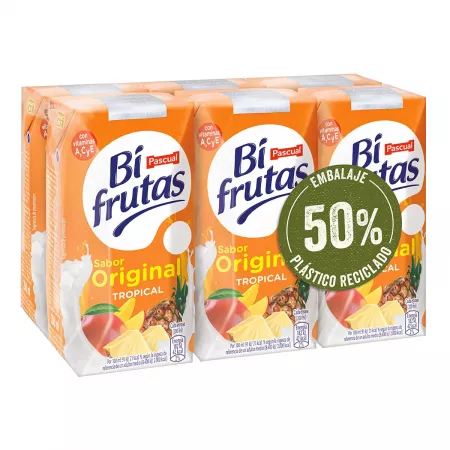 Pascual Bifrutas tropical 6 unidades 200ML