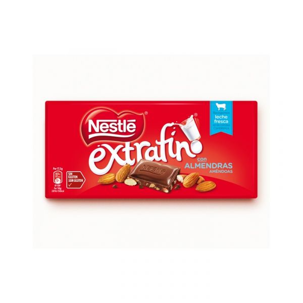 Chocolate con almendras nestle 125 gramos