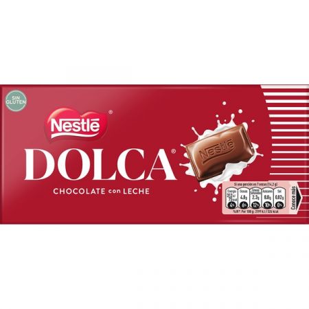 Chocolate nestle dolca con leche 100 gramos