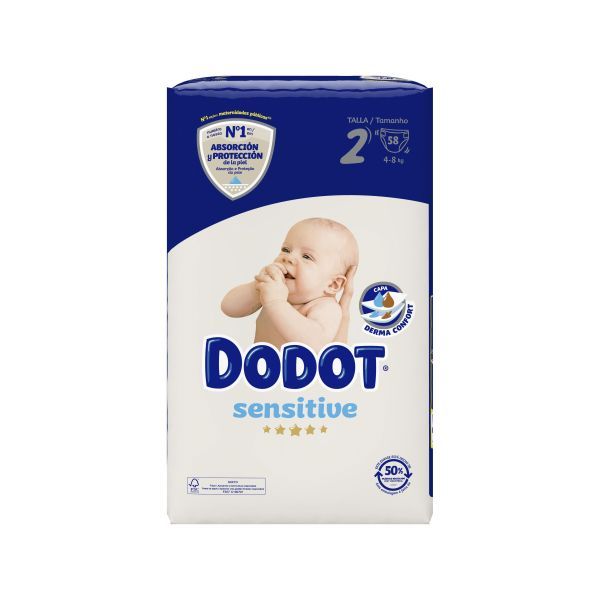 Pañal Dodot Sensitive T2 58 unidades