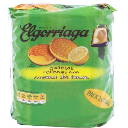 GALL.ELGORRIAGA RELLENA LIMON 2X150