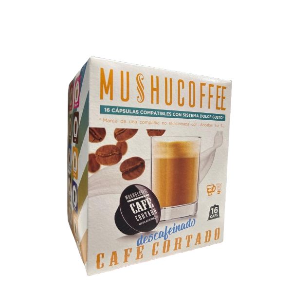 Café Cortado Descafeinado Mushucoffee 16 Cap