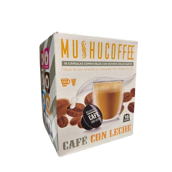 Café Con Leche Mushucoffee 16 Cap