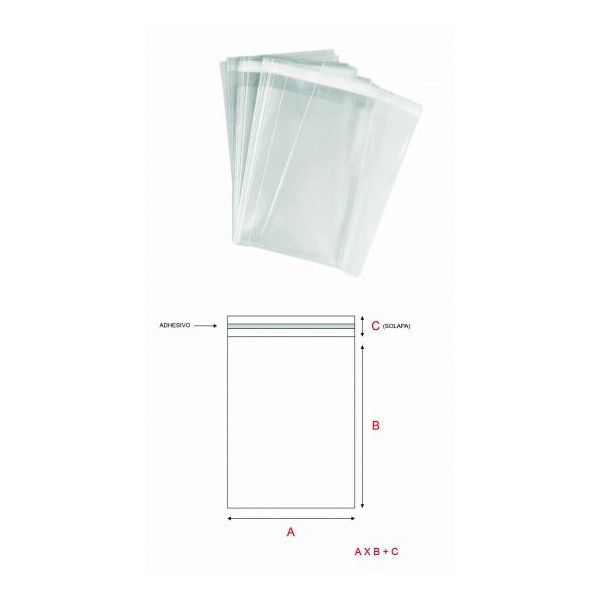 Bolsa transparente 5'5x25 kadisa