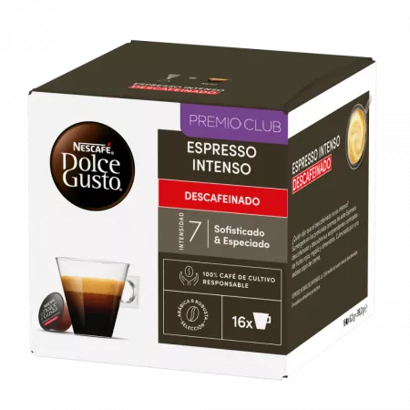 Nescafé Café Espresso Intenso Descafeinado Dolce Gusto 16 Cap