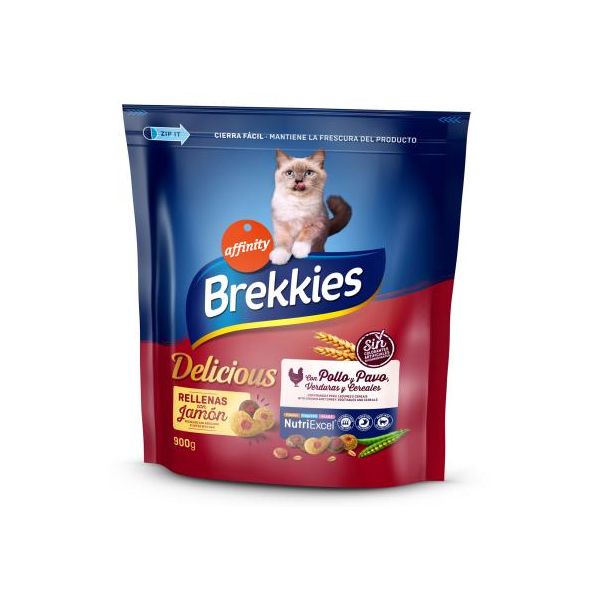 Alimento Gato Brekkies Ave 900g