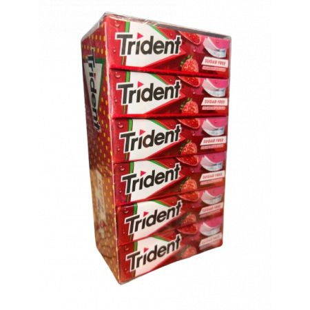 Trident chicle fresa lámina 24 unidades