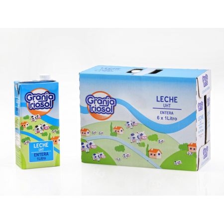 Leche entera riosol brick 1L