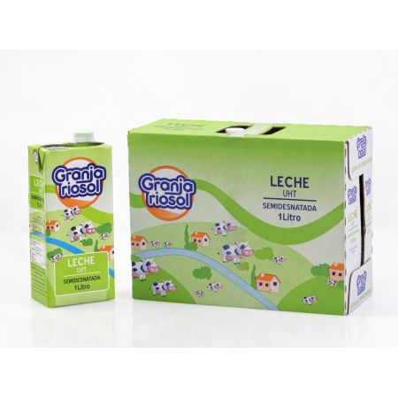 Leche semidesnatada riosol brick 1L