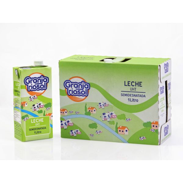 Leche semidesnatada riosol brick 1L