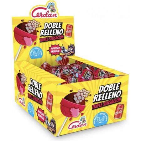 Cerdan Chupa Doble Relleno 55 unidades