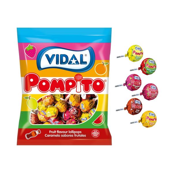 Vidal Chupa Pompitos surtidos 100 unidades