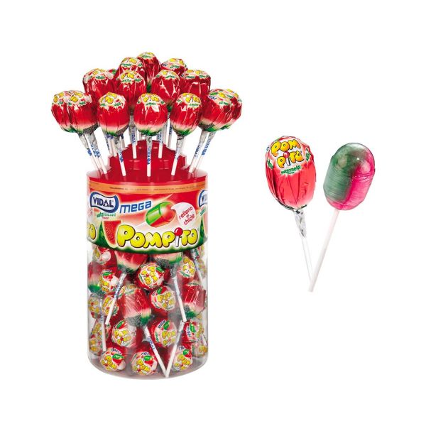 Vidal Mega Pompito Sandía 40 unidades