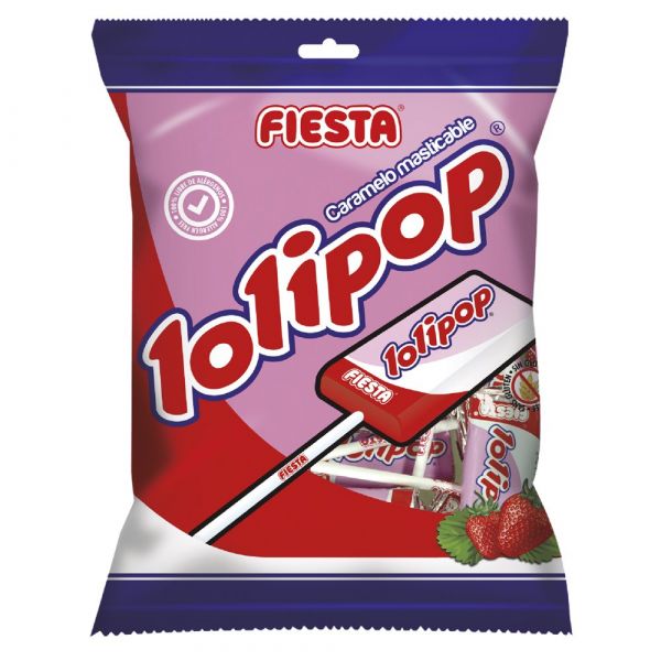 Fiesta Lolipop Fresa 7 unidades