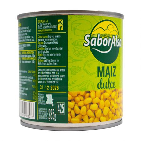 MAIZ DULCE EXT.LAT.500GR SABORALSA