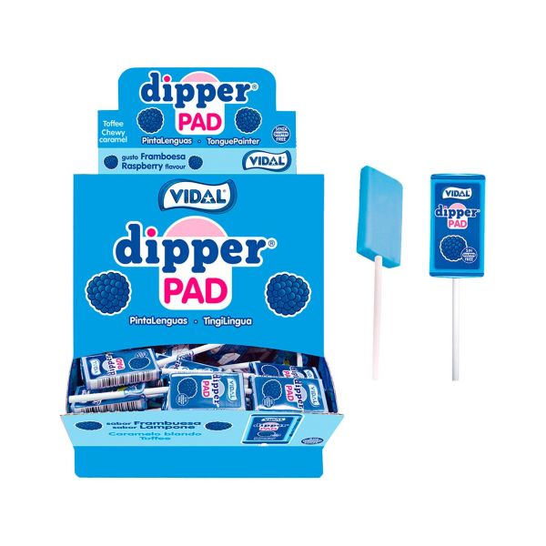 Vidal Dipper Pad Frambuesa 100 unidades