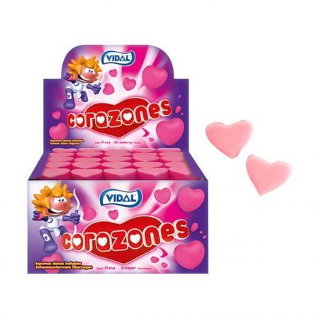 Vidal Corazones Fresa 75 unidades