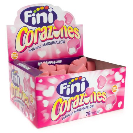 Fini Corazones Fresa 75 unidades