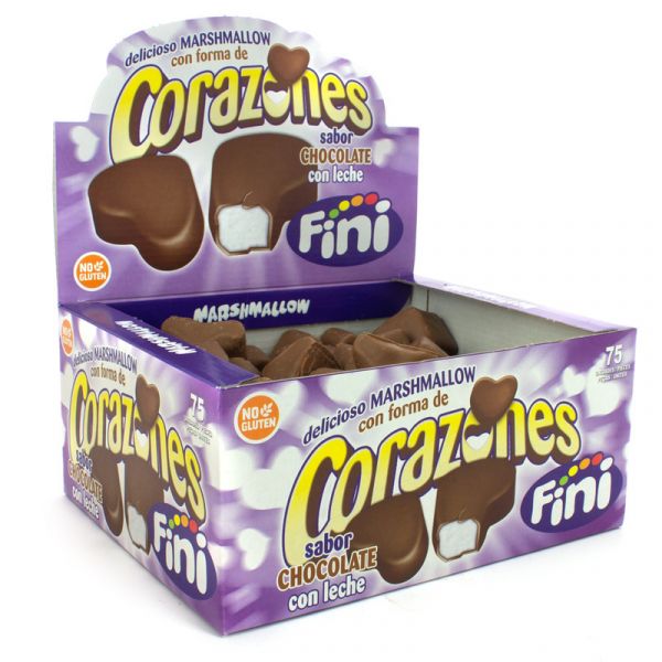 Fini Corazón choco/leche 75 unidades