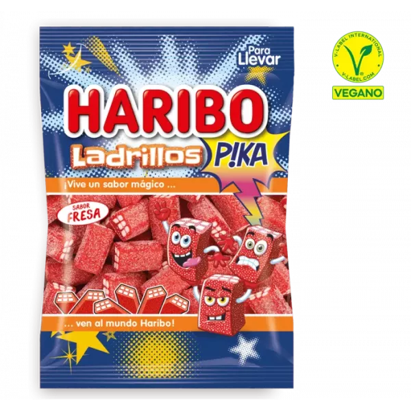 Haribo Ladrillos pica fresa 100 gramos