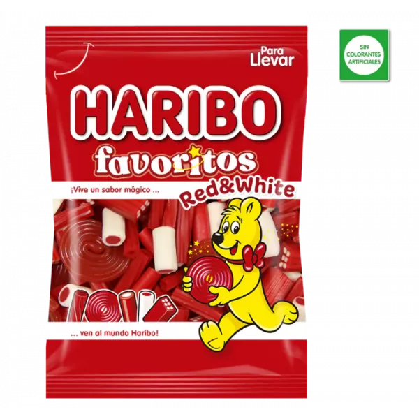 Haribo Favoritos Red&white 90 gramos