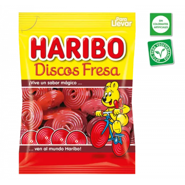 Haribo Disco Fresa 80 gramos
