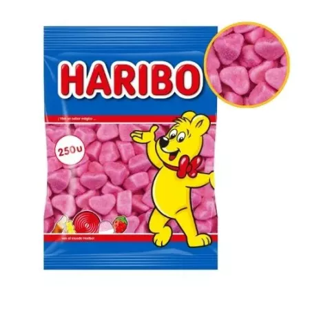 Haribo Corazón Soft Pica 250 unidades Rosa
