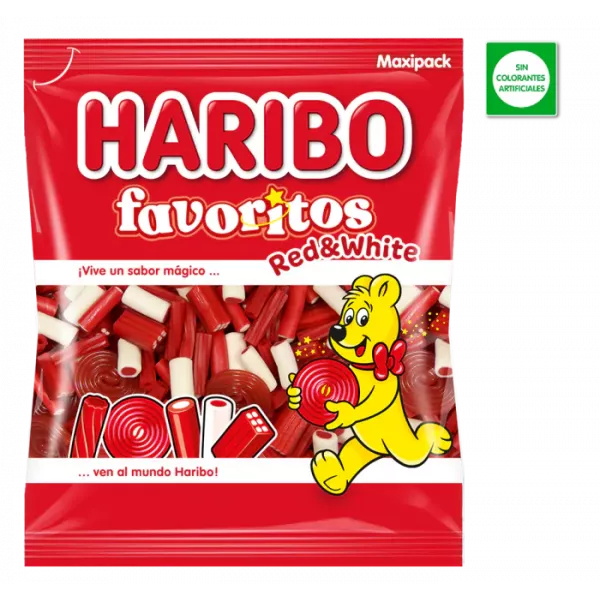 Haribo Maxipack Fav red&white 1KG