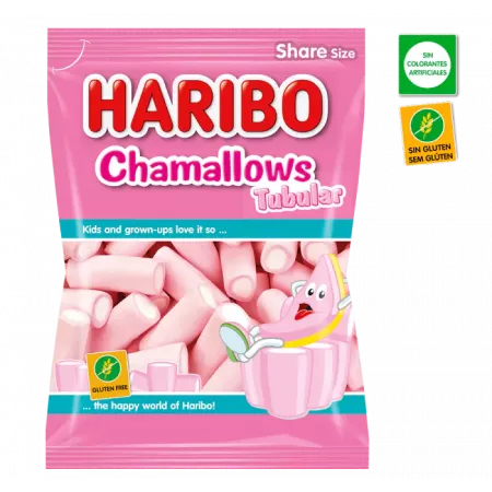 Haribo 90 gramos Tubular Chamallows