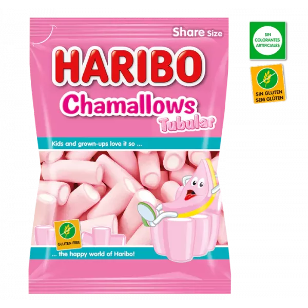 Haribo 90 gramos Tubular Chamallows