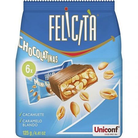Felicita Choco Cacahuete y Caramelo 125 gramos