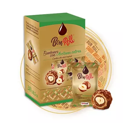 Bon Roll Bombón Con Avellana 112g