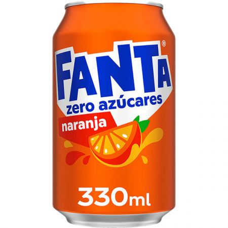 Fanta naranja zero lata 33CL