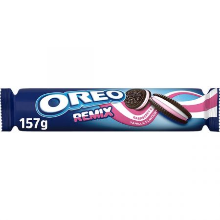 Galletas Oreo Remix Vainilla y frambuesa 157 gramos