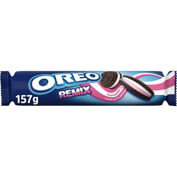 Galletas Oreo Remix Vainilla y frambuesa 157 gramos