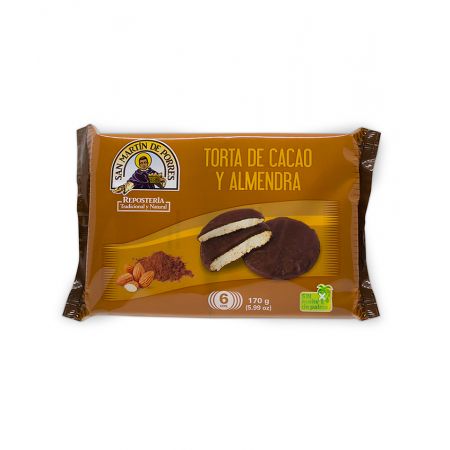 Torta Cacao Y Almendras 6 unidades San Martín de Porres